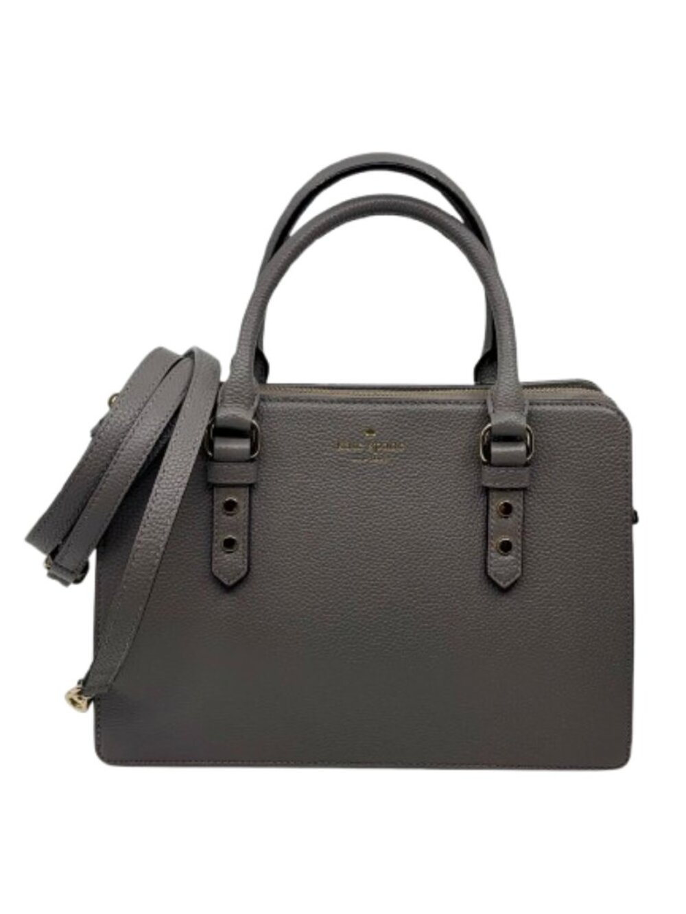 KATE SPADE~Mulberry Street Lise~PEBBLED LEATHER 3 COMPARTMENT SATCHEL BAG NWOT